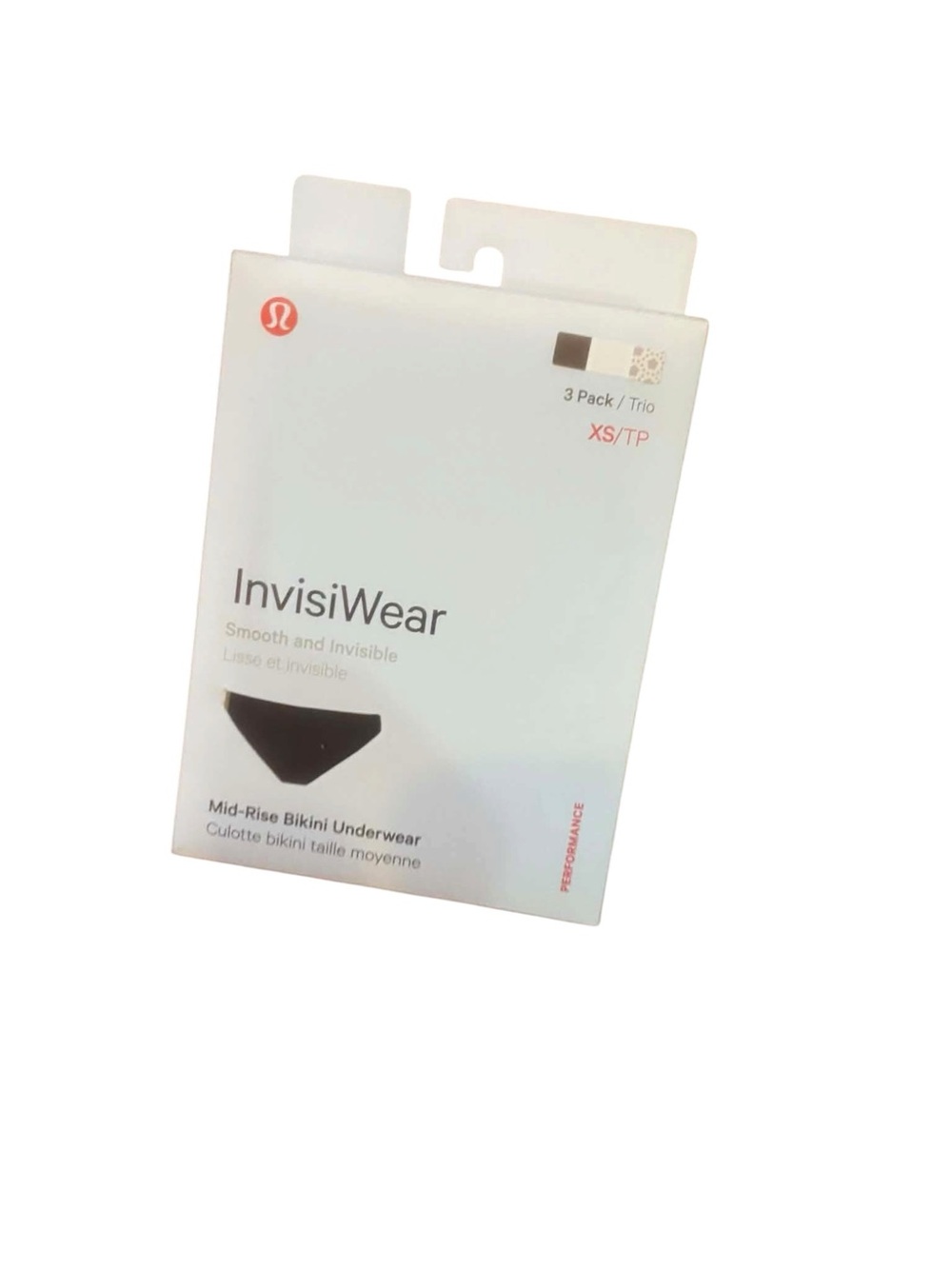 NWT Lululemon InvisiWear Mid-rise Bikini Underwear Size XS